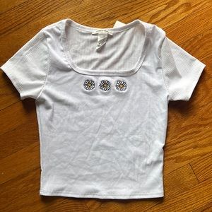 Brand-New Floral Cropped Top